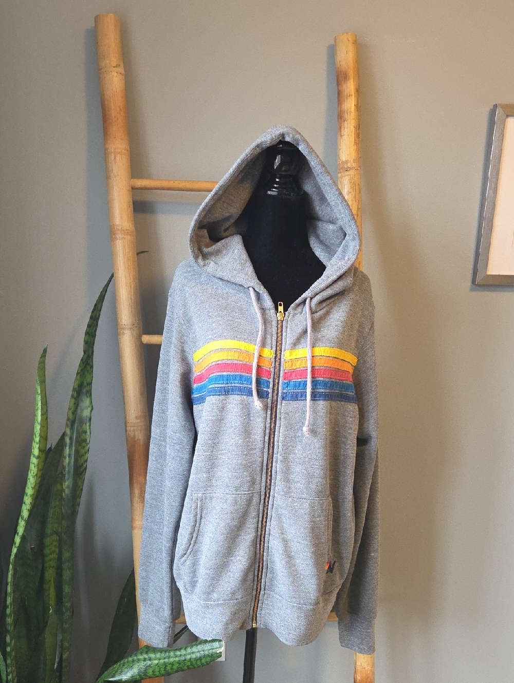 Aviator Nation Zip Up Hoodie Loose Fit
